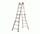 Escalera telescópica multiposición de aluminio PEPPina de 125 kg (5+5 peldaños)