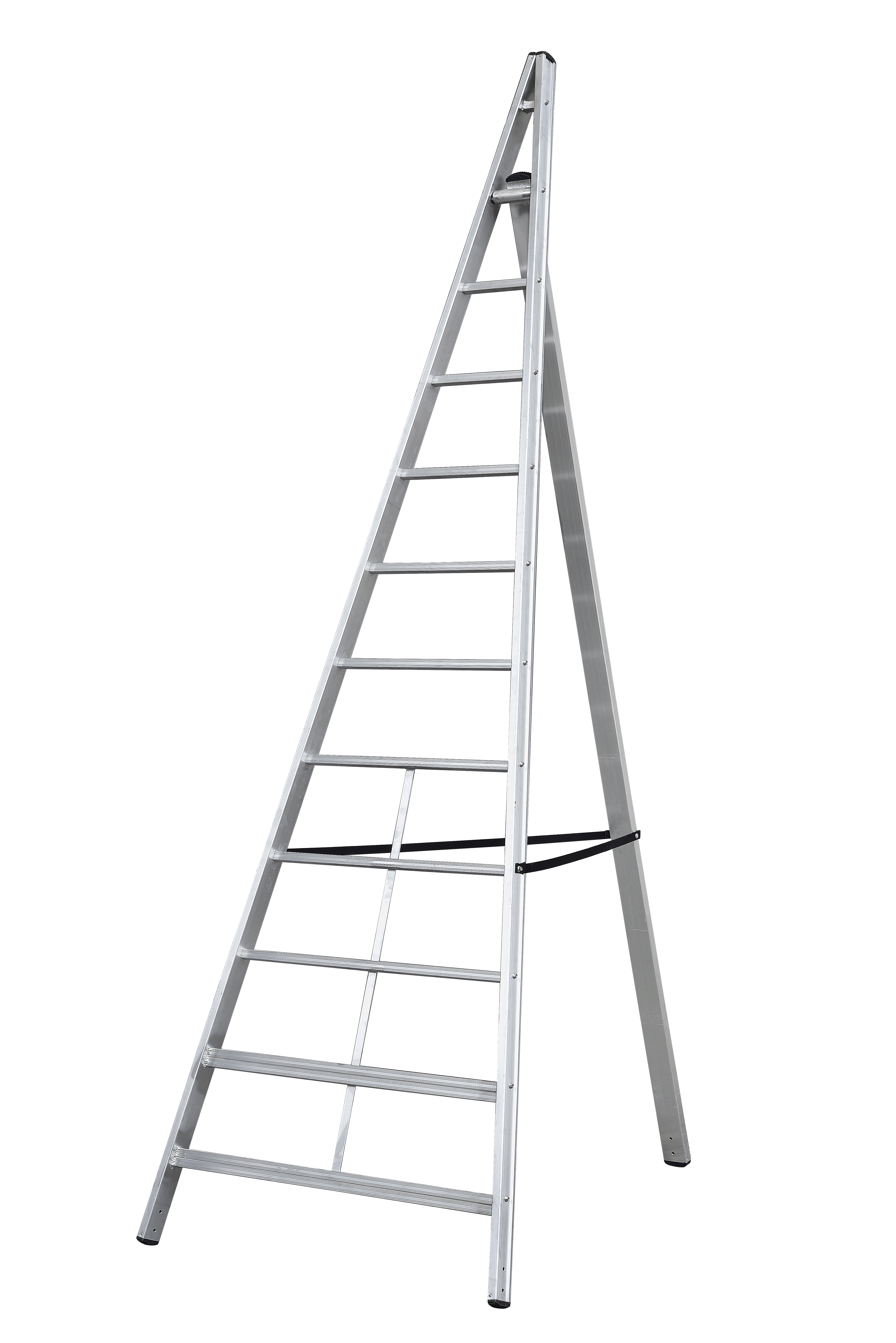 Escalera triangular de aluminio Trittika (10 peldaños)