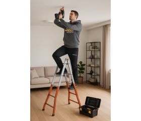 Escalera multifunción telescópica de acero PEPPina FE125