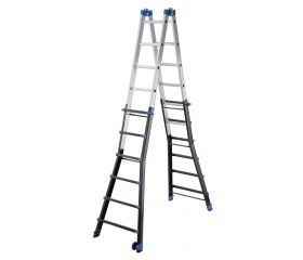 Escalera multifunción telescópica de aluminio PEPPina Pro (6+6) - antigua