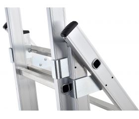 Escalera combinada de 3 tramos con estabilizador recto Modula