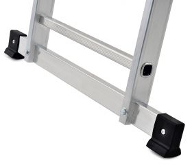 Escalera combinada de 3 tramos con estabilizador recto Modula