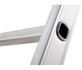 Escalera combinada de 3 tramos con estabilizador recto Modula