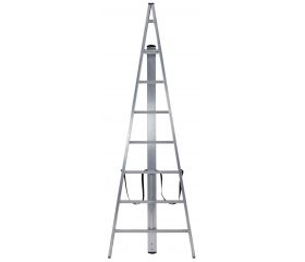 Escalera de tijera triangular de aluminio Trittika