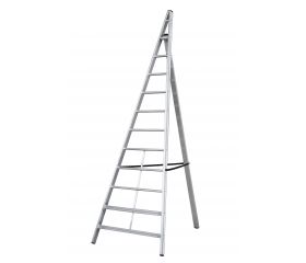 Escalera triangular de aluminio Trittika (10 peldaños)