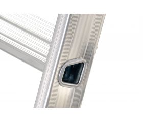 Escalera de tijera profesional Alu PRO con peldaño ancho