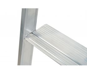 Escalera de tijera profesional Alu PRO con peldaño ancho