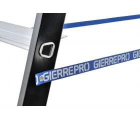 Escalera de tijera Stabila 60 Pro con peldaño ancho y barandillas