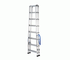 Escalera profesional de doble subida de aluminio plegable