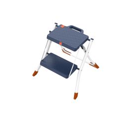 Taburete plegable acero EN 14183 Minisgà con peldaños de plástico