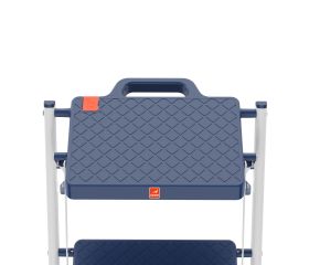 Taburete plegable acero EN 14183 Minisgà con peldaños de plástico