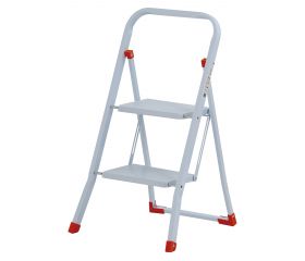 Mini escalera básica de acero Sempreutile (2 peldaños)