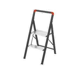 Taburete acero-aluminio Mini Slimstep Mix (2 peldaños)