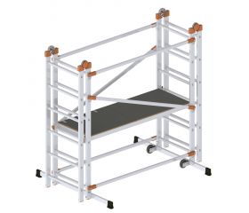 Andamio de aluminio combinado con sistema de anclaje rápido Fast and Lock 200