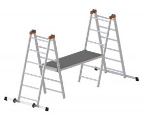 Andamio de aluminio combinado con sistema de anclaje rápido Fast and Lock 200