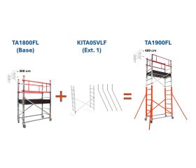 Andamio EN1004 de aluminio TA-FL