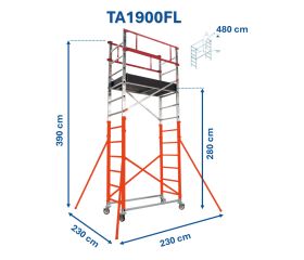 Andamio EN1004 de aluminio TA-FL