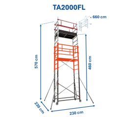 Andamio EN1004 de aluminio TA-FL