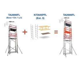 Andamio EN1004 de aluminio TA-FL