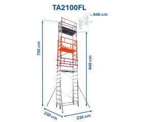 Andamio EN1004 de aluminio TA-FL