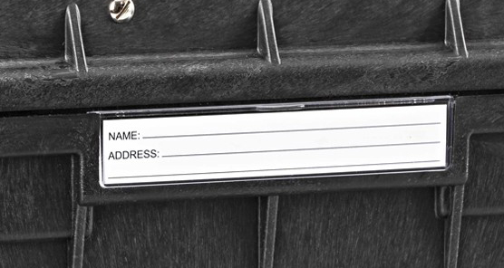 Porta etiquetas grande