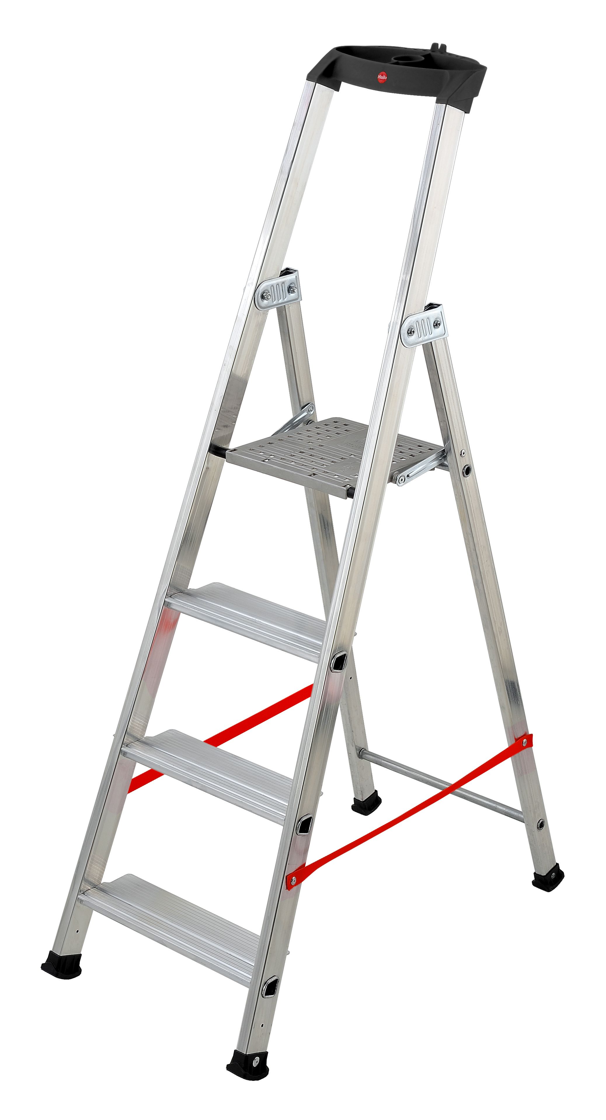 Escalera de tijera profesional Alu PRO (4 peldaños)