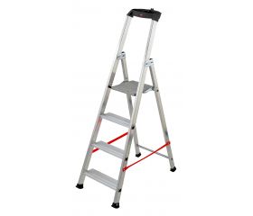 Escalera de tijera profesional Alu PRO (4 peldaños)