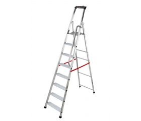 Escalera de tijera profesional Alu PRO (8 peldaños)