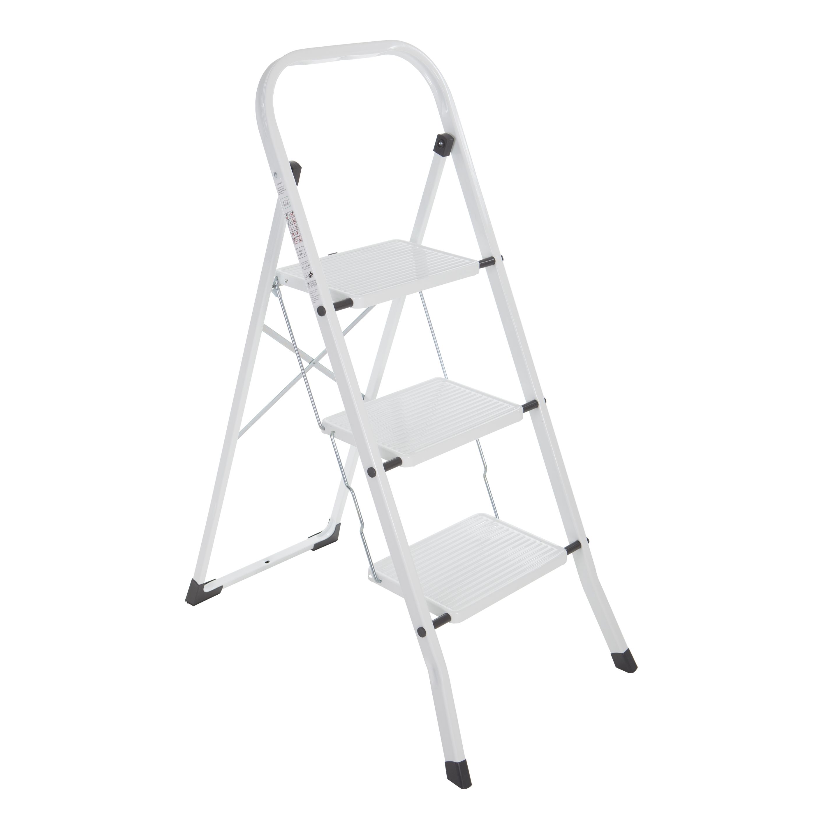 Mini escalera de acero Basic (3 peldaños)