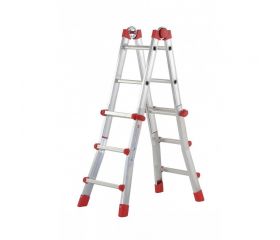 Escalera aluminio telescópica multiposición ProfiStep Multi (3+3 peldaños)