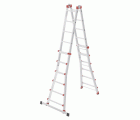 Escalera aluminio telescópica multiposición ProfiStep Multi con estabilizador (6+6 peldaños)