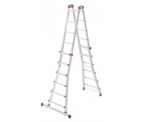 Escalera aluminio telescópica multiposición ProfiStep Multi con estabilizador (6+6 peldaños)