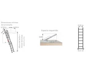 Escalera escamoteable de aluminio HobbyStep