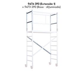 Andamio EN1004 de aluminio tubular Expert Pro