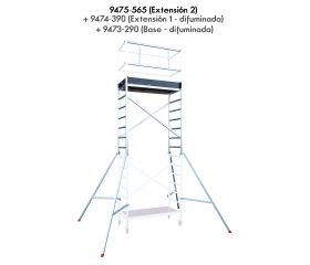 Andamio EN1004 de aluminio tubular Expert Pro