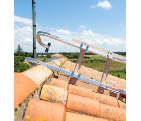 Gancho universal para cornisa de techo para escalera de mano