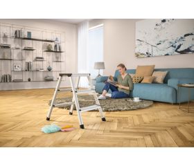 Taburete de aluminio doble subida D60 StandardLine