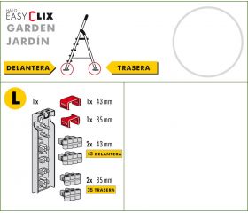 Juego de tacos EasyClix Garden (Jardín) tamaño L