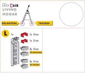 Juego de tacos EasyClix Living (Hogar) tamaño L