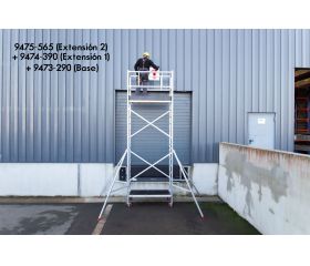 Andamio EN1004 de aluminio tubular Expert Pro