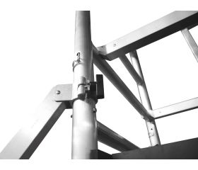 Andamio EN1004 modular de aluminio Expert Pro con ruedas telescópicas