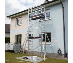 Andamio EN1004 modular de aluminio Expert Pro con ruedas telescópicas