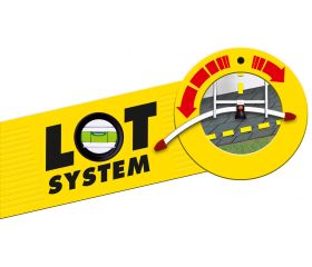 Escalera combinada de 3 tramos con estabilizador curvo ProfiLOT