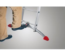 Escalera combinada de 3 tramos con estabilizador curvo ProfiLOT