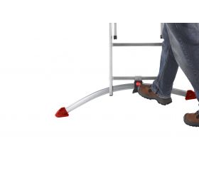 Escalera combinada de 3 tramos con estabilizador curvo ProfiLOT