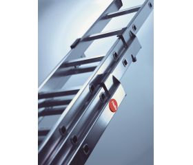 Escalera combinada de 3 tramos con estabilizador curvo ProfiLOT