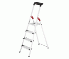 Escalera de tijera de aluminio con peldaño ancho XXL EasyClix (4 peldaños)