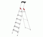 Escalera de tijera de aluminio con peldaño ancho XXL EasyClix (6 peldaños)