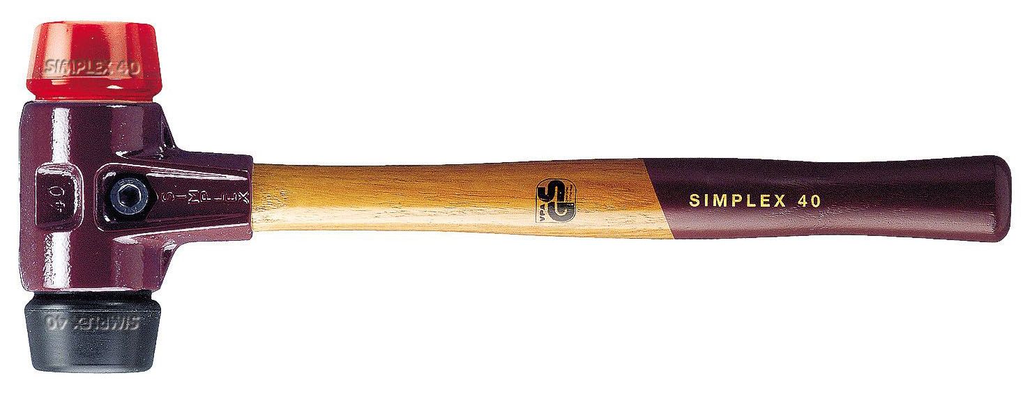 Maza de goma + acetato Simplex Ø 40 mm