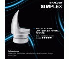 Inserto de corte de metal blando para mazas Simplex